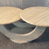 Travertine coffee table from the 70s