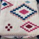 Large wool pouf
