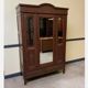Armoire en bois sculpté, 2 miroirs, vers 1910