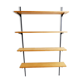 Vintage wall unit with 4 shelves