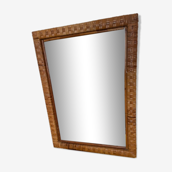 Rattan mirror year 70