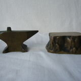 Bronze paper press anvil