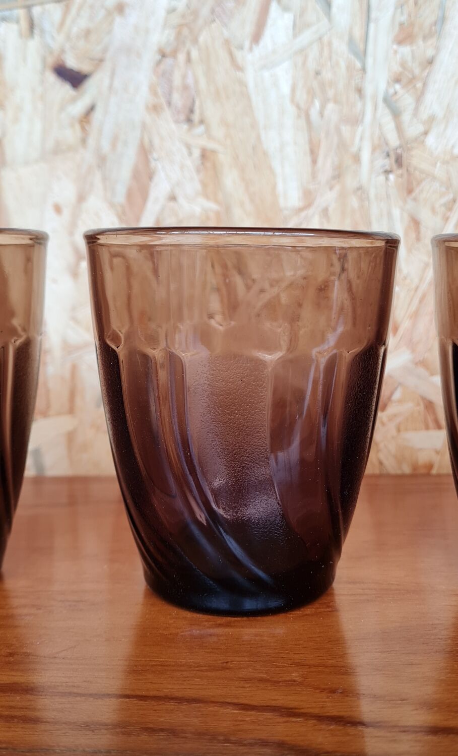 Set of 5 duralex water glasses