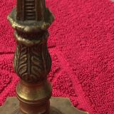Chiseled copper lamp foot