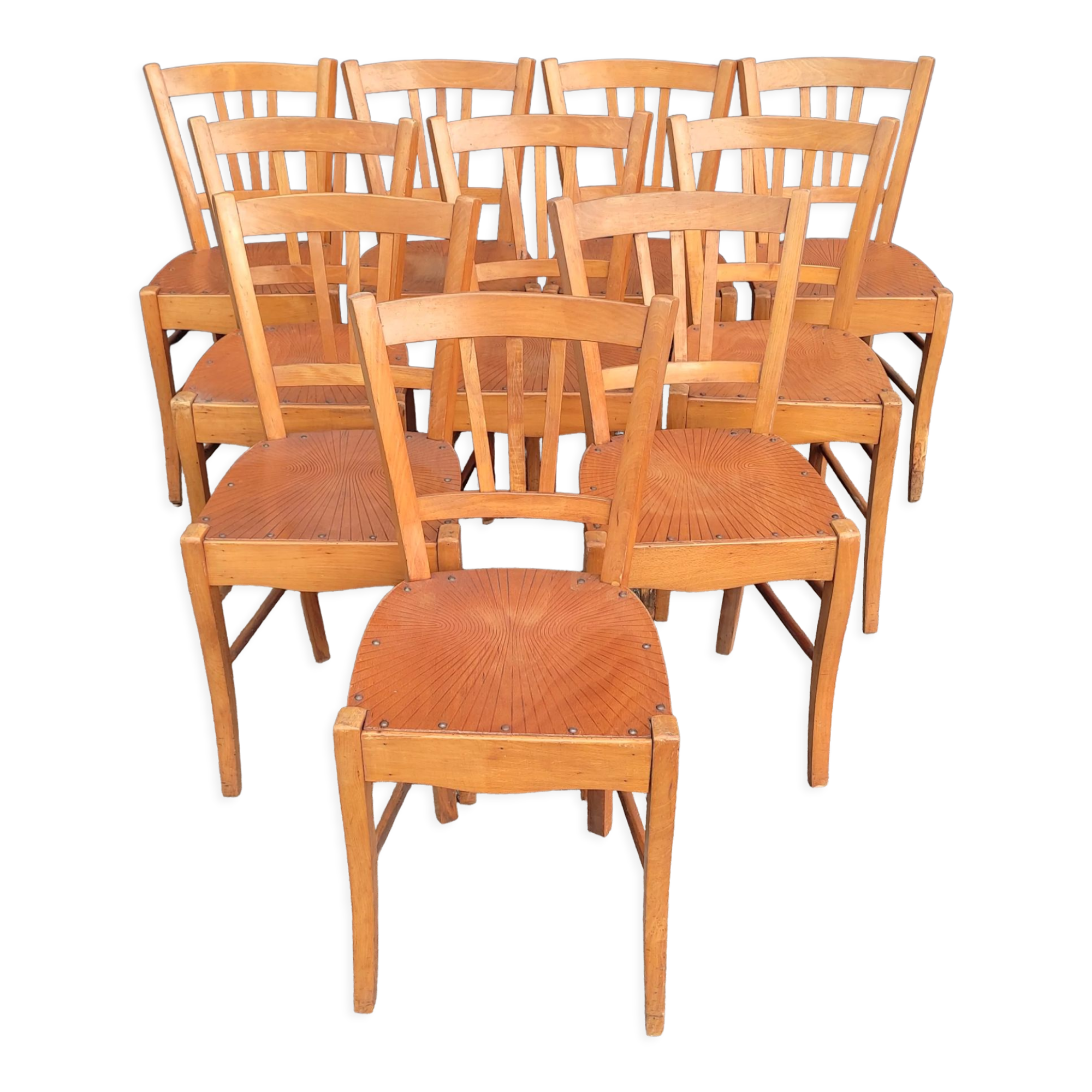 Lot de 10 chaises de bistrot Luterma