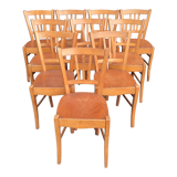 Set of 10 Luterma bistro chairs