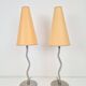 Lampes de table vintage Squiggle Antimon Zigzag d'Ikea, années 1990, ensemble de 2