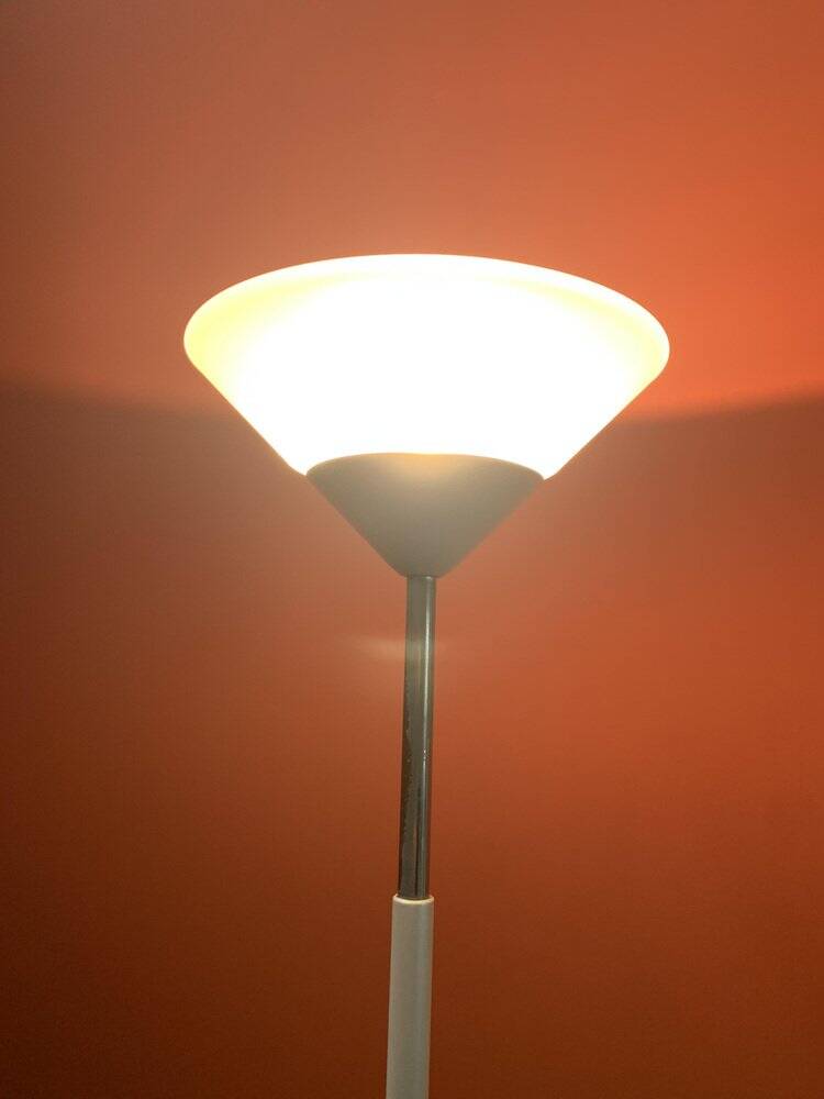 White Floor Lamp, Italy, 1980s