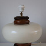 Kostka ceramic and wood lamp foot 400mm