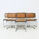 Set of 8 B32 model dining chairs by Marcel Breuer.