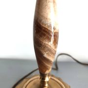 Lampe art nouveau en albâtre et métal doré