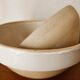 Duo de saladiers en grès beige Digoin