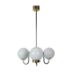 Mid-century glass chandelier Lidokov, 1960's