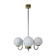 Mid-century glass chandelier Lidokov, 1960's
