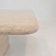 Table basse italienne en travertin, années 1980