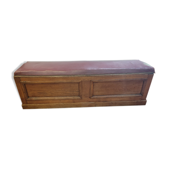 Old oak chest bench