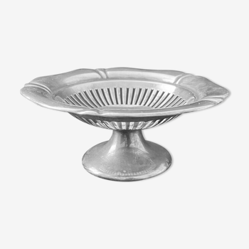 silver metal cut mappin webb on pedestal