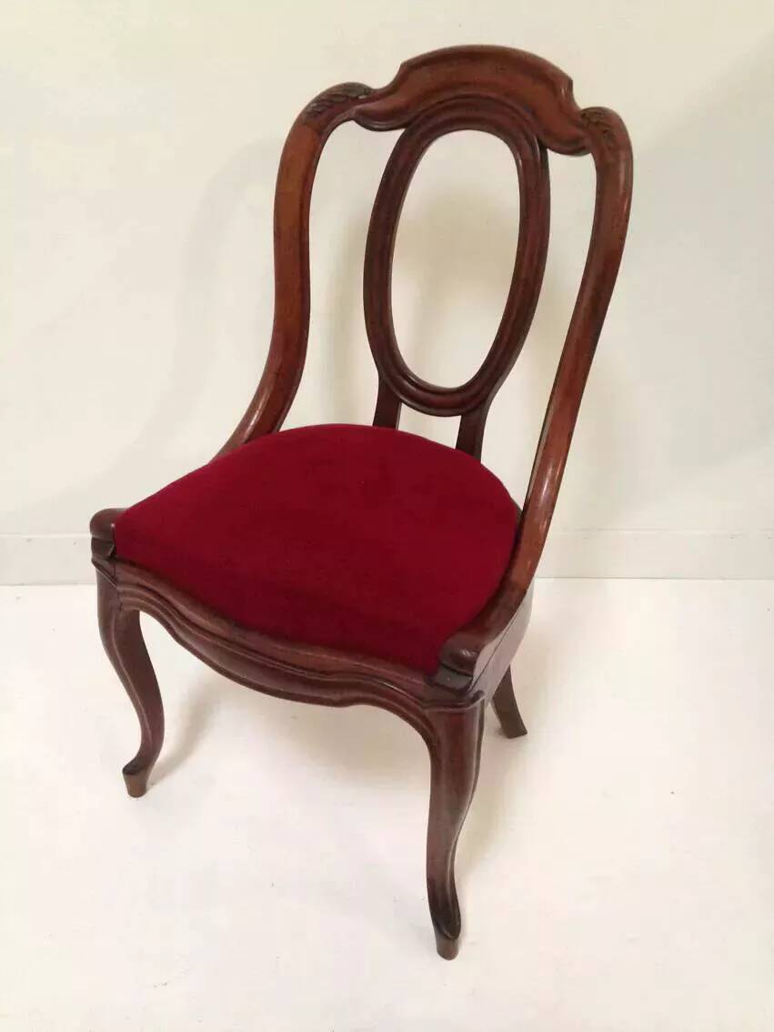 Antique empire style gondola chair