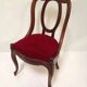 Antique empire style gondola chair