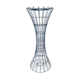 Verner Panton's blue lacquered metal diabolo-shaped coat rack