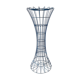 Verner Panton's blue lacquered metal diabolo-shaped coat rack