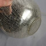 Art Deco lamp ball of cracked mercurized glass