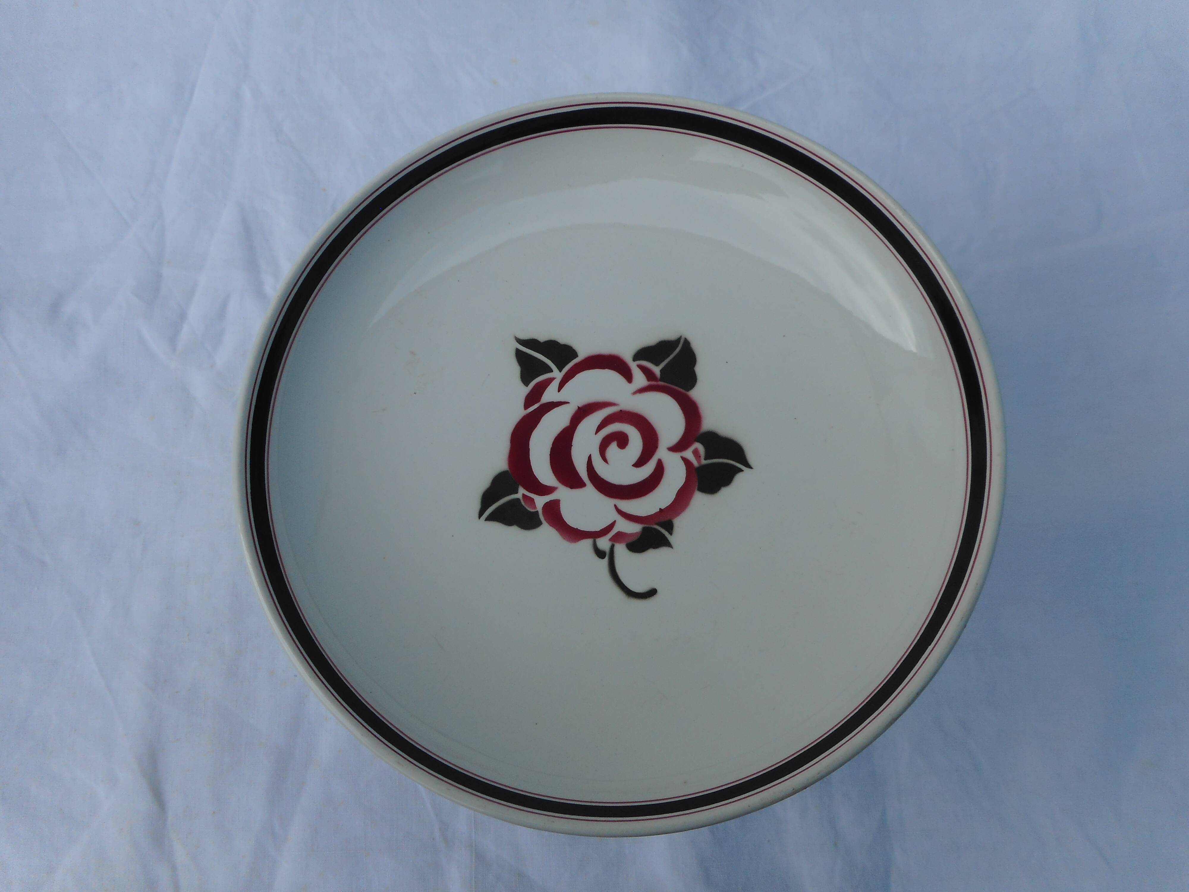 Compotier in Sarreguemines earthenware