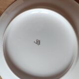 Set of one cake dish and six dessert plates LNP Limoges