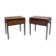 Paire de tables de chevet vintage