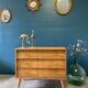 Vintage chest of drawers with wing drawers