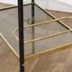 Vintage bar service in brass and metal and glass 1970