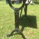 Bistro table with cast iron base