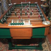 Bussoz Champion table football in oak completely restored by Babylon