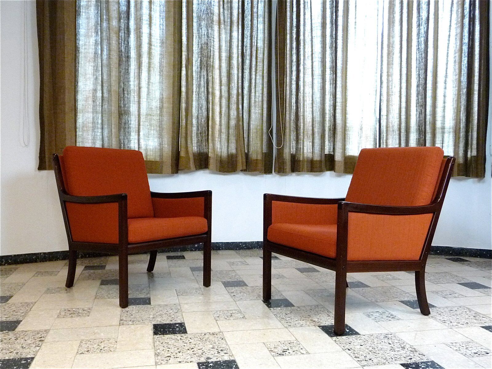 Fauteuils par Ole Wanscher pour Jeppsen, Danemark, années 1960.