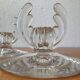 Art Deco crystal candle holder