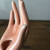 Hand ring sizer rose porcelain