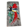 Tile bird of paradise art deco Vallauris