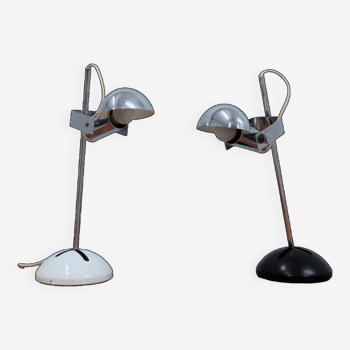 Lampe de table modèle robert sonneman t395 luci cinisello années 1970
