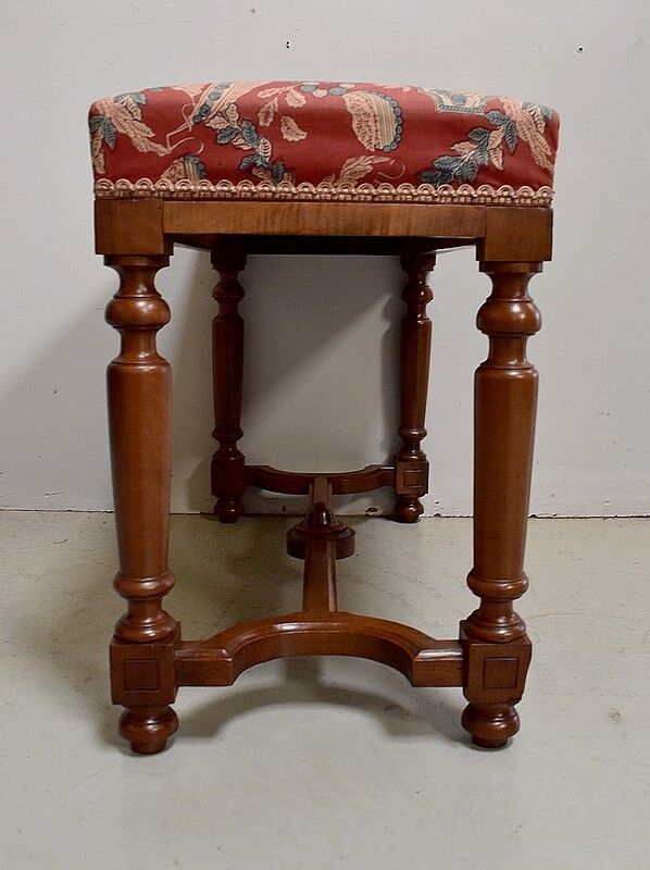 Piano bench in Solid Walnut, Louis XIV style - Mid-19th century