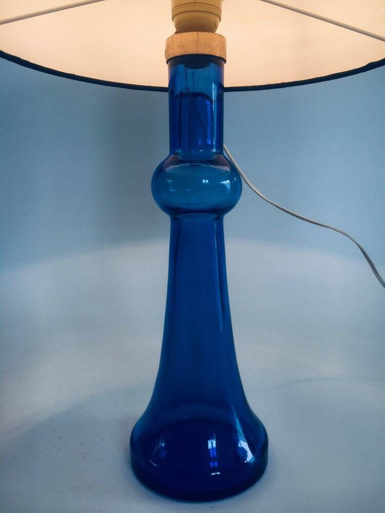 Mid-Century Blue Glass Table Lamp by Nanny Still for Raak, Netherlands, 1960s