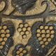 Carved wooden fruit bowl – Centrepiece with grape decoration