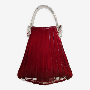 Vase sac en verre Murano