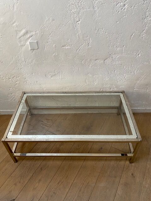 Glass coffee table