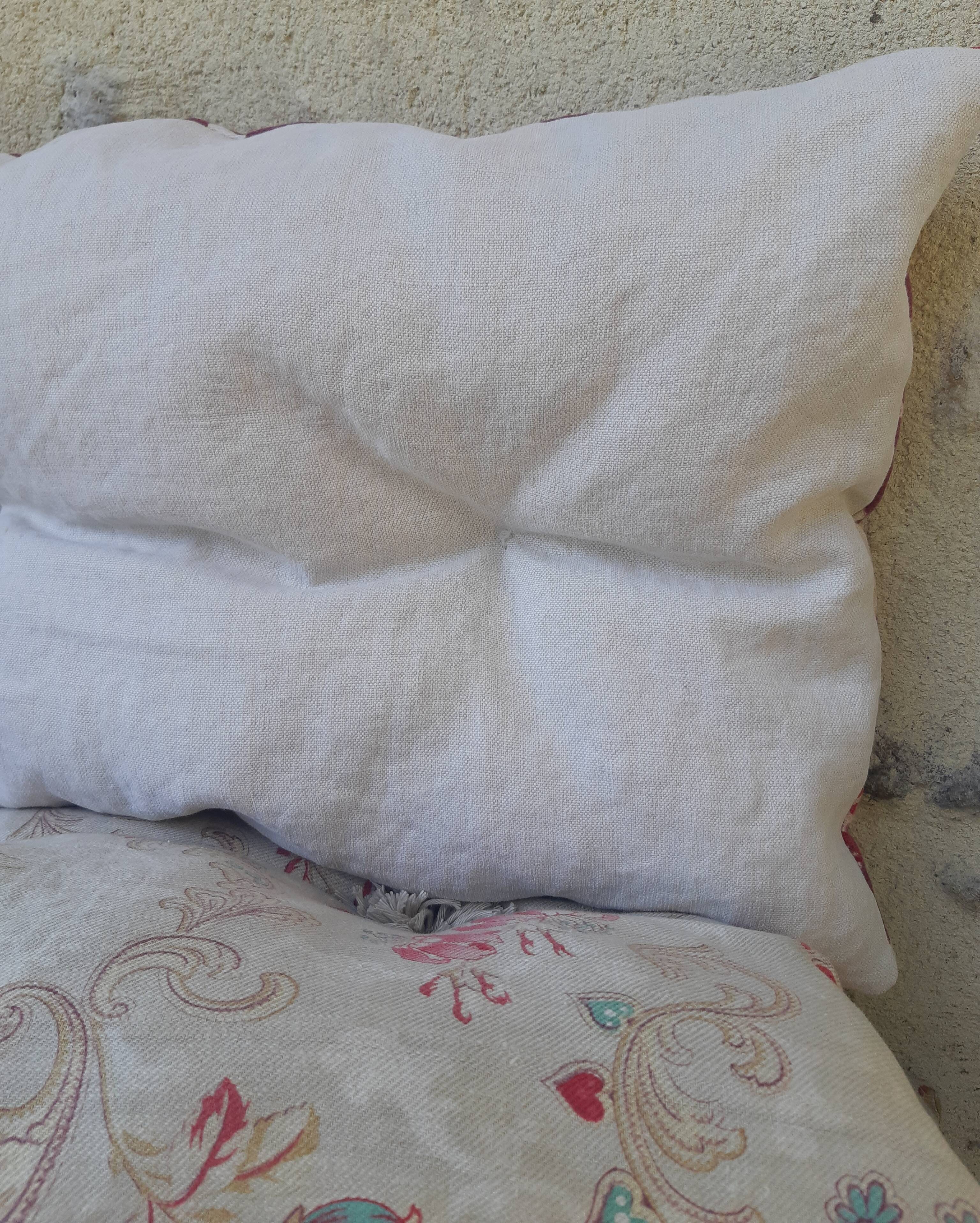 Bohemian floral cushion 58x38cm