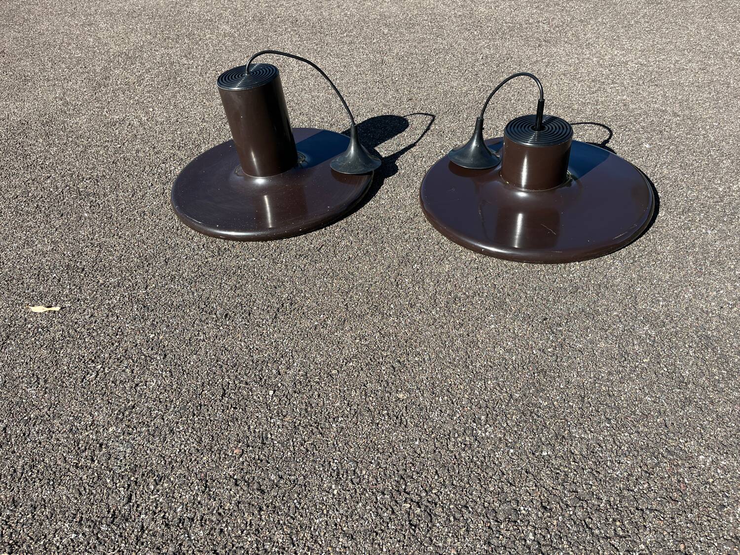 Set of 2 large ceiling lamps Lita 1970 suspension
