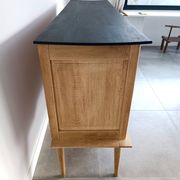 Cabinet from the 50s in solid oak signed FNA N° 0049
