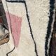 Berber carpet Blessed Ouarain white & pink