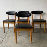 1960s Mid-Century dining table and dining chairs by Schreiber Furniture