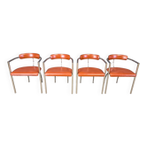 Postmodern dining chairs by Segis Italy, 1980s