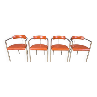 Postmodern dining chairs by Segis Italy, 1980s